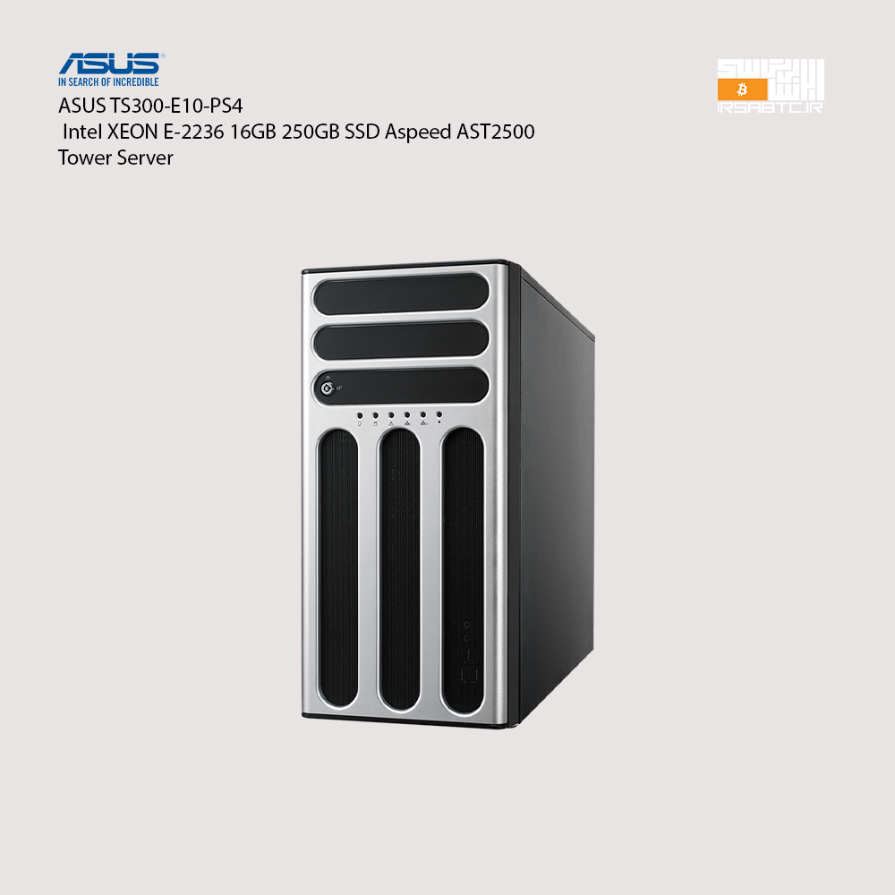 ASUS TS300-E10-PS4 Intel XEON E-2236 16GB 250GB SSD Aspeed AST2500 Tower Server